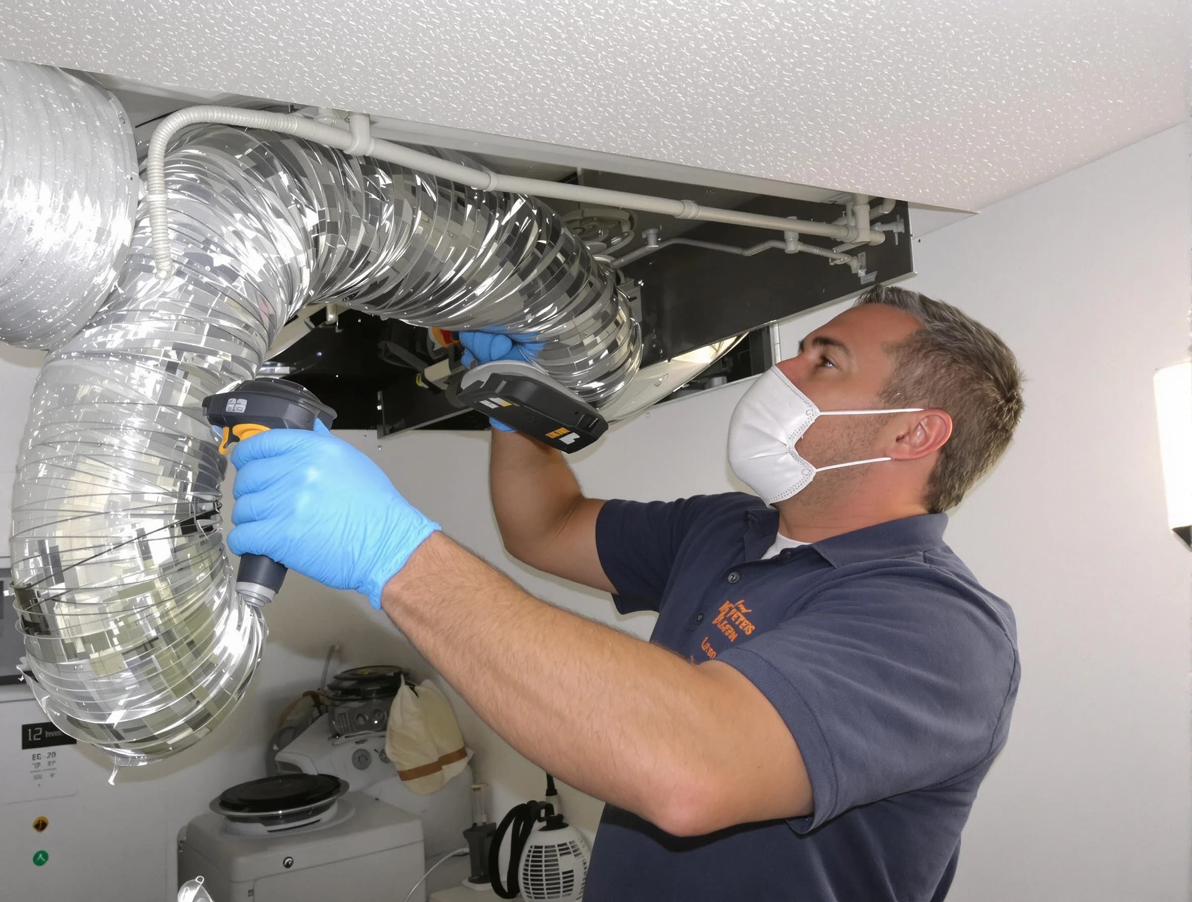 Villa Rica Dryer Vent Cleaning professional performing thorough residential dryer vent cleaning in Villa Rica